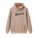 (HW0092Ruskea-XXL）Hupparit Miesten Hip Hop DREAMVILLE J Cole Logo Hupullinen Prey Letter