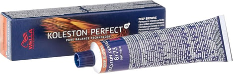 Wella Koleston Perfect Me Deep Brown Permanent Hair Colour Cream No 873 Light Bl