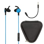 Konix Mythics Casque oreillette Gaming Filaire PS-1450 pour PS4 - Microphone Amovible - Câble 1,2 m - Noir et Bleu