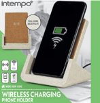 Intempo Wireless charging phone holder iPhone and Android Full Cork Back Plate