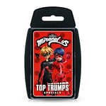 Top Trumps Jeu de Cartes Miraculous Specials, jouez avec Ladybug et Ses Amis y Compris la Reine Abeille, Chat Noir, Rena Rogue et Adrien Agreste, Cadeau éducatif et Jouet pour garçons et Filles âgés