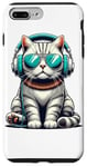 Coque pour iPhone 7 Plus/8 Plus Headphones Sunglasses British Shorthair Cat