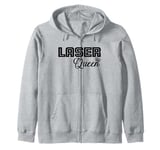 Laser Queen Hair Removal Aesthetic Nurse Laser Tech Zip Hoodie