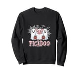 Funny Farm Halloween Shirt Cute Pig Ghost Picaboo Pumpkin Sweatshirt