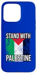 Coque pour iPhone 15 Pro Max I Stand With Palestine Drapeau Stand With Palestine Signification