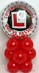 You've Passed Driving Test L Plates Foil Balloon Kit Party Table Decor No Helium