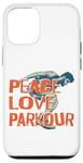 iPhone 12/12 Pro Parkour Free Running Traceur Vintage Peace Love Parkour Case