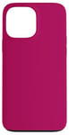 Coque pour iPhone 13 Pro Max Couleur rose foncé uni