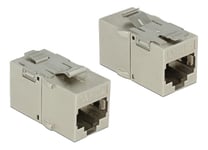 DeLOCK RJ45 Keystone-modul, Cat.6a metall, RJ45 hunn