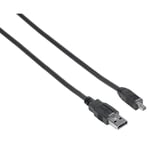 Hama USB 2.0 Kabel A-Mini B6 1,8m Sort ST