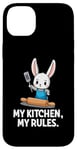 Coque pour iPhone 14 Plus Rabbit Chef My Kitchen My Rules Cooking Lovers