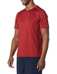 Amazon Essentials T-Shirt à Manches Courtes en Tech Stretch Homme, Bordeaux, 3XL