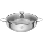 4062297001340 Ballarini Ancona deep frying pan with 2 handles and lid - 28 cm BA