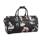 Bebe Sac de Sport Whitney pour Femme, Motif Floral Noir, Whitney Sac de Sport pour Femme