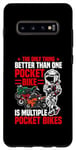 Coque pour Galaxy S10+ Pocket Bike Lover Minibike Gear Minibike Driver Minibike