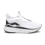 PUMA Women's Softride Stakd Cross Trainer Sneaker, White Black Silver, 7.5 UK