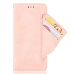 HAOTIAN Case for Samsung Galaxy S20 FE 4G/5G Wallet, Samsung Galaxy S20 FE 4G/5G Flip Cover Leather Protective Cover & Credit Card Pocket, Support Kickstand Slim Case, Pink
