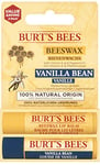 Burt's Bees Pack multiple de baumes à lèvres, ensemble de baumes à lèvres avec cire d'abeille et vanille, avec vitamine E, pack Value Duo, 2 x 4,25 g