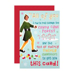 Christmas Card Film Elf Bud To All of You Warner Bros Hallmark Quality Card Xmas