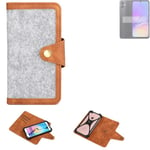 Felt Case for Samsung Galaxy A05 Cover light grey