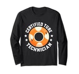 Certified Tube Technician River Tubing Long Sleeve T-Shirt