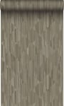 Origin Wallcoverings papier peint imitation bois en 3D marron clair - 50 x 900 cm - 347870