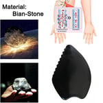 Gua Sha Facial Tools Black Bianstone Gua Sha Comb Guasha Tool For Face Body NEW