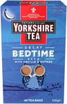 Decaf Bedtime Brew Yorkshire Tea - Vanilla Nutmeg, 160 Black Teabags 0.4kg