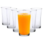 6x Duralex Lys Highball Glasses Tall Glass Drinking Tumblers Set 280ml Clear