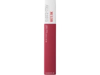 Maybelline Superstay Matte Ink, Röd, Ruler, 1 Färger, Färgande, Kvinna, Matt