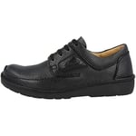 Clarks Men's Nature Ii Oxford Flat, Black, 10 UK (44.5 EU)