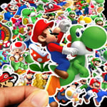 50st stickers klistermärken - Super Mario - Cartoon - Nintendo multifärg