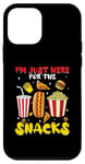 Coque pour iPhone 12 mini Jeu de football amusant Sports I'm Just Here For The Snacks