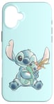 iPhone 16 Plus Disney Lilo & Stitch Ohana Means Family Cute Hug Sketch V2 Case