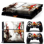 Kit De Autocollants Skin Decal Pour Console De Jeux Ps4 God Of War Manche Corps Entier, T1tn-Ps4-1764