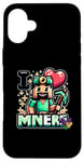 iPhone 16 Plus I heart Miners - I love Miners for valentines day him & her Case