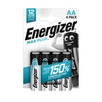 Energizer Batteri Max Plus Aa/E91, 4-pack