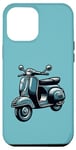 iPhone 14 Plus Vintage Classic Italian Scooter Motorbike Bike Scooter Lover Case