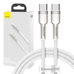 Baseus Cafule USB-C til USB-C Kabel 100W 1m Hvit