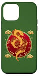 Coque pour iPhone 12 mini Lucky Money Enveloppe rouge de poche serpent année art au dos