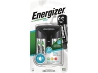 Energizer Pro Charger, Nickel-Metallhydrid (Nimh), Överbelastning, Omvänd Polaritet, Kortslutning, Aa, Aaa, 4 Styck, Batterier Medföljer