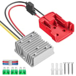 18V till 12V omvandlare för batteriadapter, DC 12V 20A 240W Buck Converter Regulator