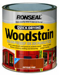 Ronseal QDWSAP250 250ml Woodstain Quick Dry Satin - Antique Pine