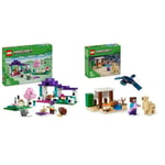 LEGO Minecraft The Animal Sanctuary, Building Toys for Girls and Boys Aged 7 Plus & Minecraft Steve's Desert Expedition Building Toys for 6 Plus Year Old Kids, Boys and Girls, Biome Gaming Set