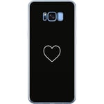 Samsung Galaxy S8+ Läpinäkyvä Puhelinkotelo Hjärta