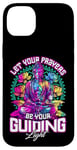 Coque pour iPhone 14 Plus Laissez vos prières être votre lumière guidante, Bouddha spirituel