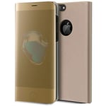 Cool Flip Cover Case for iPhone 7/8 / SE (2020) / SE (2022) Clear View Gold