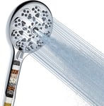 Pommeau de Douche Filtrant, Pommeau de Douche Haute Pression,Pomme de Douche Amovible avec 9 Modes de Jet,Filtration Contre les Odeurs,les Impuretés et les Métaux Lourds de L'eau.[T364]