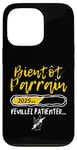 Coque pour iPhone 13 Pro Bientôt Parrain Veuillez Patienter Demande Parrain Marraine