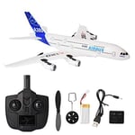 Summer Enjoyment Remote Control Airplane, Airplane Toy Model A120-airbus A380 3 Channels Remote Control Helicopter Glider Rc Model Airplane Toy Push Double-powered Gliding Airplane Model